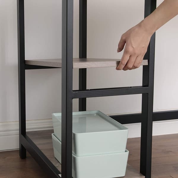 Computerbord 140x140x74,7 cm Greige Stål