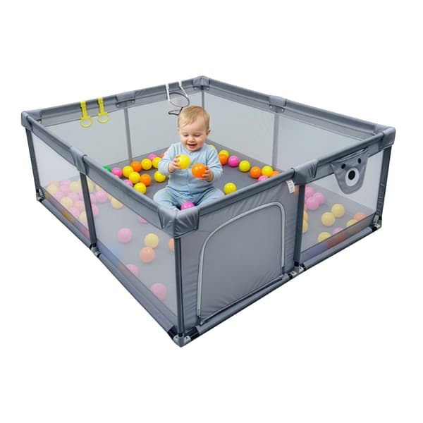 Baby legegård, 50 bolde, grå, Kodustaar