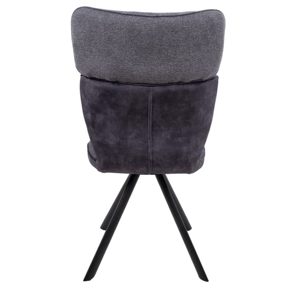 Stol Eddy 49x55x89 cm Mørkegrå Velour