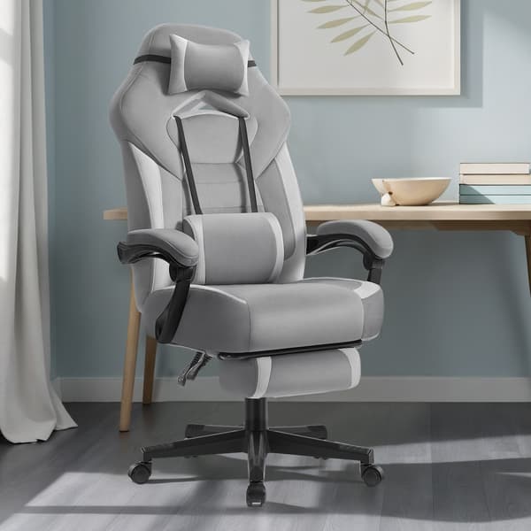 Gamingstol 72,4x69,7x118-128 cm Grå