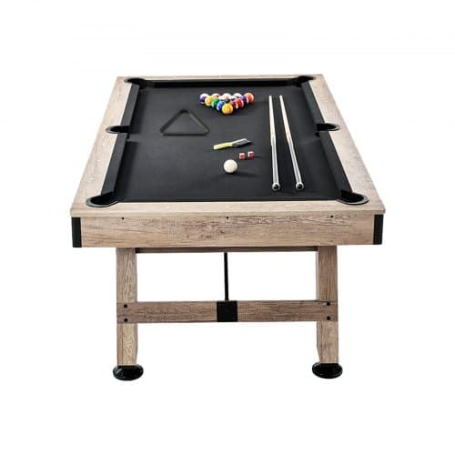 Billardbord, 213,4x121,5x80,5 cm, Sort, MDF