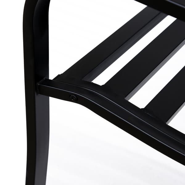 Havebænk, 127x60x89 cm, Sort