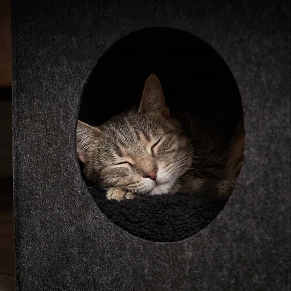 Cat Cave filt hopfällbar grå förvaring, Kodustaar