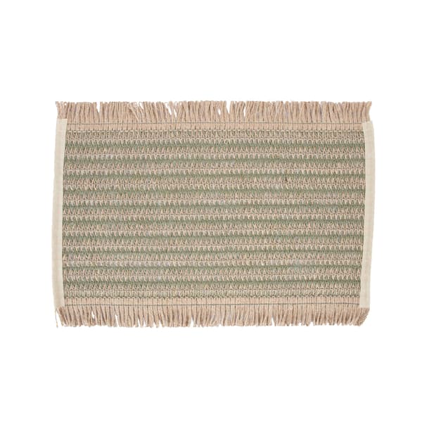 Bordmåtte 35x45 cm Grøn Jute