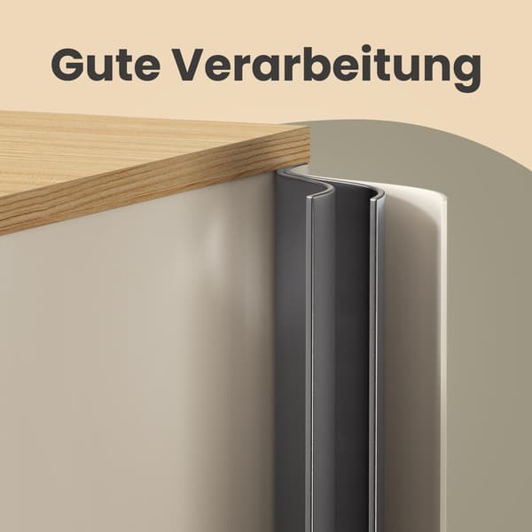 Opbevaringsskab, 40x80x76 cm, Brun-Sort