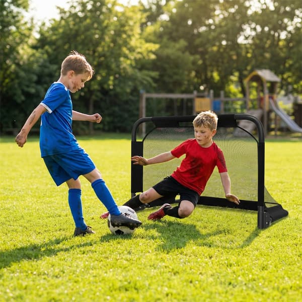 Fodboldmål, 91x62x62 cm, Sort, Sammenklappelig , Star
