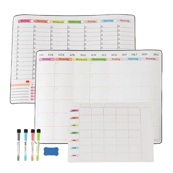 Whiteboard-set, 30x42 cm, Vit, Plast, Kodustaar
