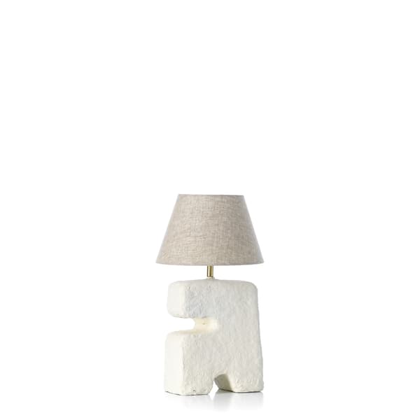 Bordlampe, L’Objet, 25x25x25 cm, Hvid