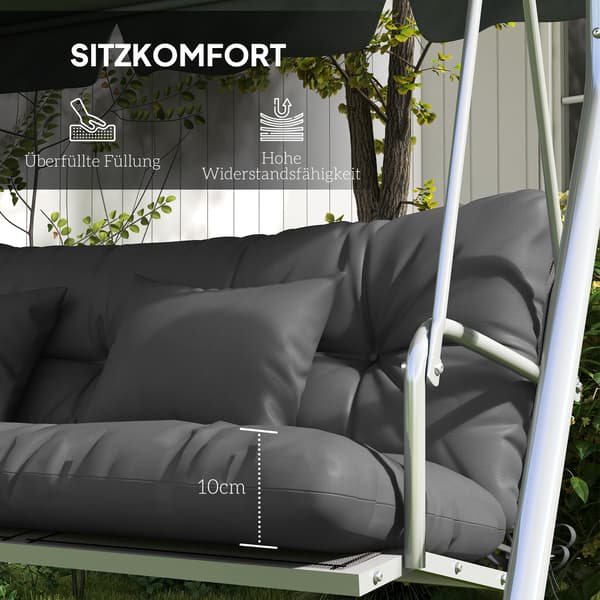 Sittdyna Set, 150x50x10 cm, Mörkgrå