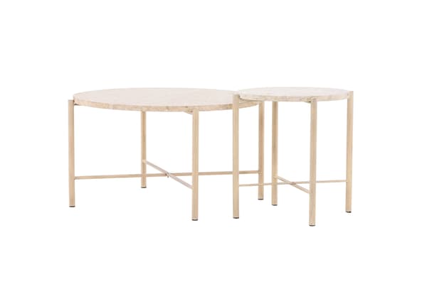 Sofabord sæt 70x40 cm Beige Mactan