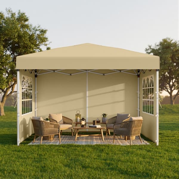 Paviljong 3x3x2,6 m Beige bærbar