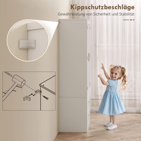 Køkkenskab 60x40x159 cm Hvid MDF