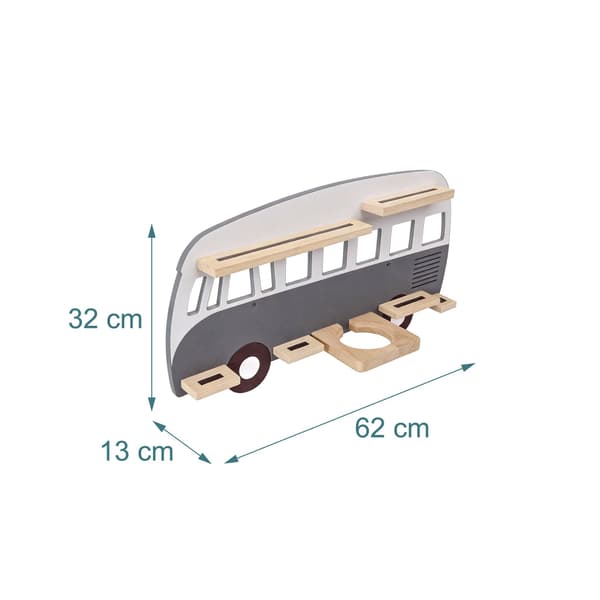 Vægophæng Busformet Opbevaring Hylde, Kodustaar