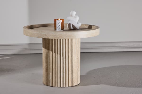 Sidebord 60x45 cm Beige MDF