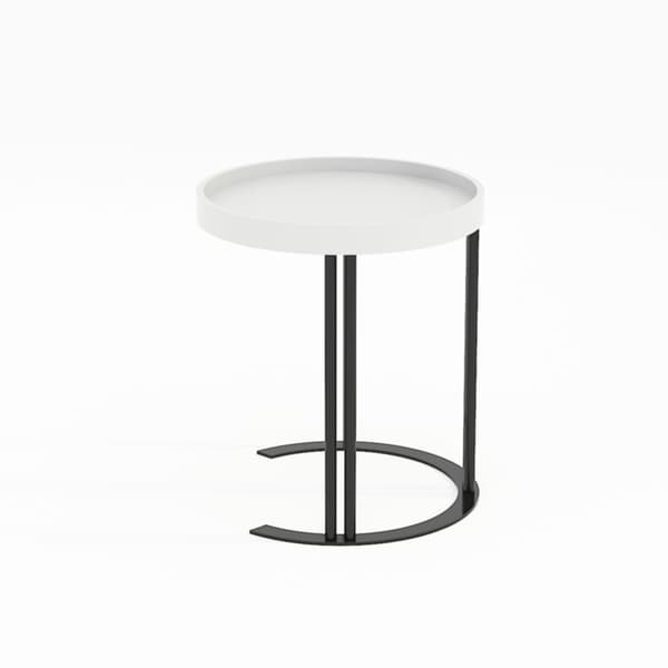 Sidebord KEIRA 40x45 cm hvid