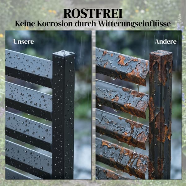 Havelåge 91x152 cm Sort Metal