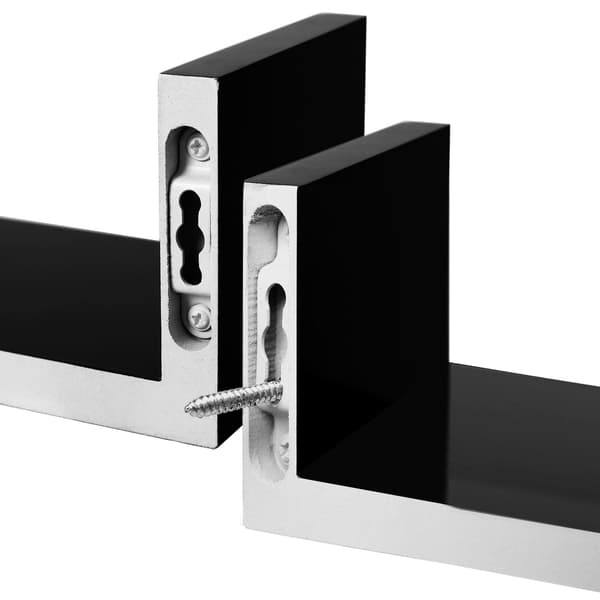 Væghyldesæt, 40x10x9 cm, Sort