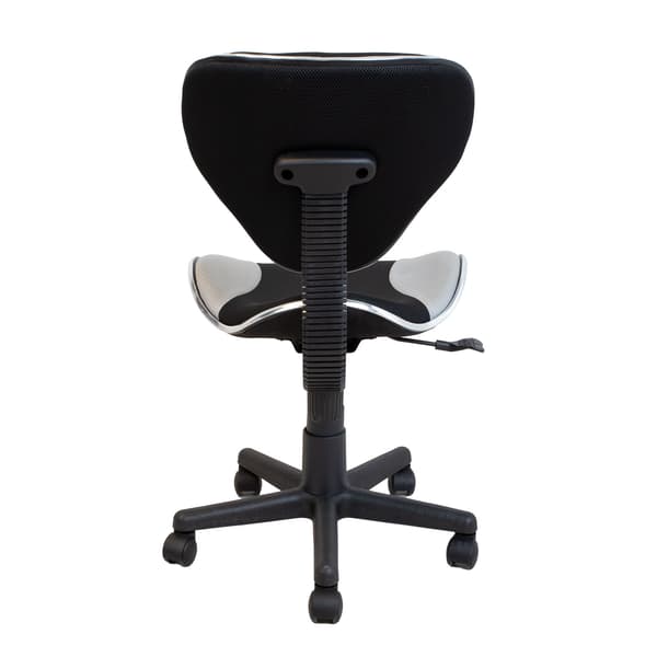 Kontorstol PIPA 48x58x78-87 cm Sort Grå