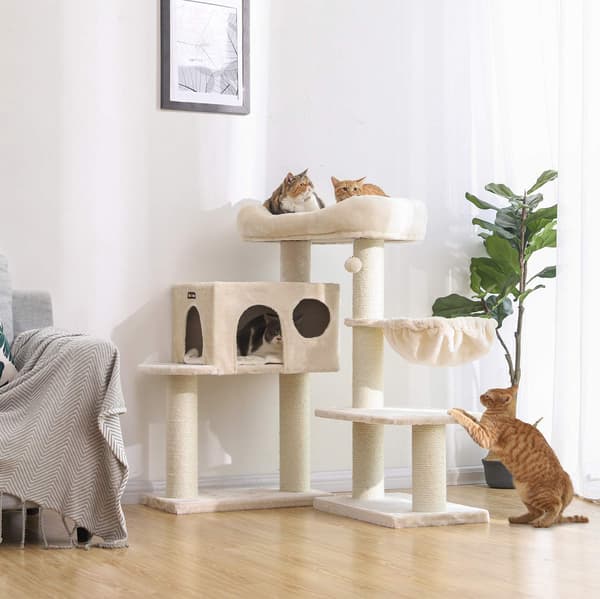 Kattträd 70x60x112 cm Beige