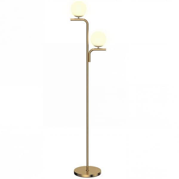 LED-gulvlampe 33x28x170 cm guld