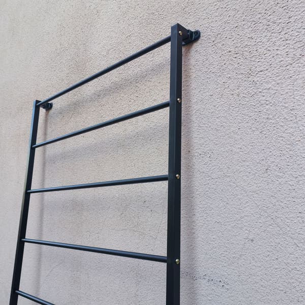 Vægnet 210x76x5 cm Sort Stål, Kodustaar
