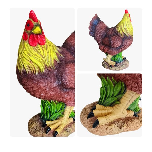 Trädgårdsfigur Höna Polyresin, Kodustaar