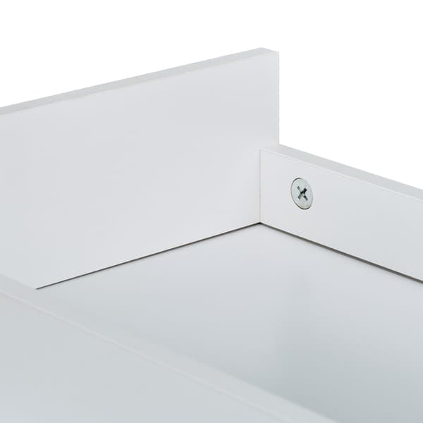 Rullvagn 78x21,5x63 cm Vit MDF, Kodustaar