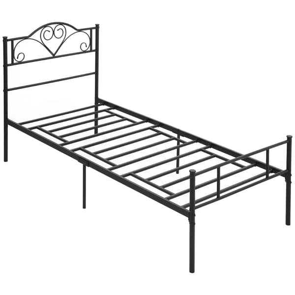 Seng, 95x211x106 cm, Sort, Stål