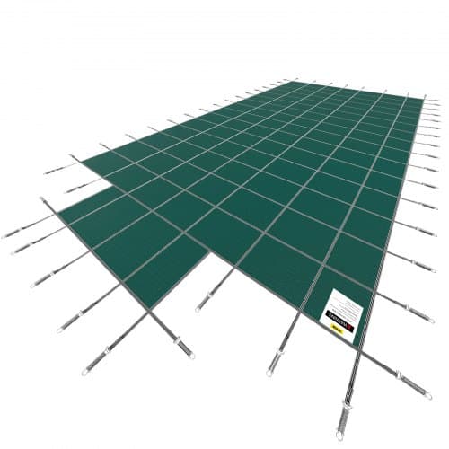 Poolskydd 670x1280 cm Grönt Nät