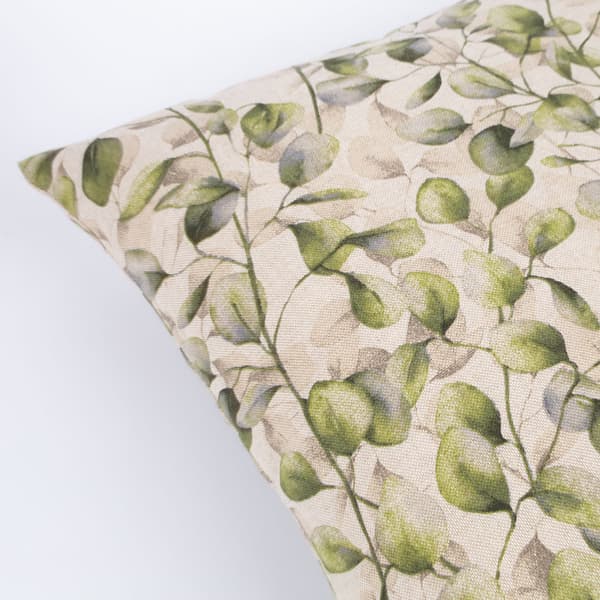 Kudde 45x45 cm Popplarblad Bomull