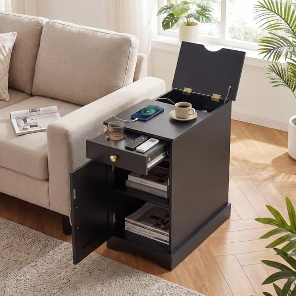 Natbord 60x35x62 cm sort, opbevaring , Star