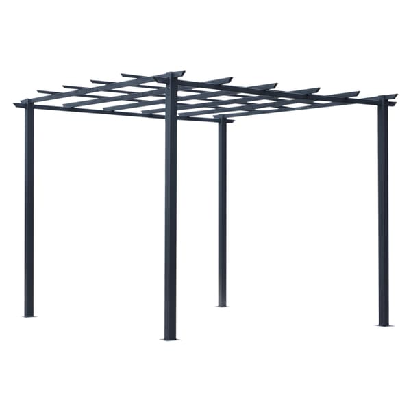 Havepavillon, 297x295x230 cm, Sort