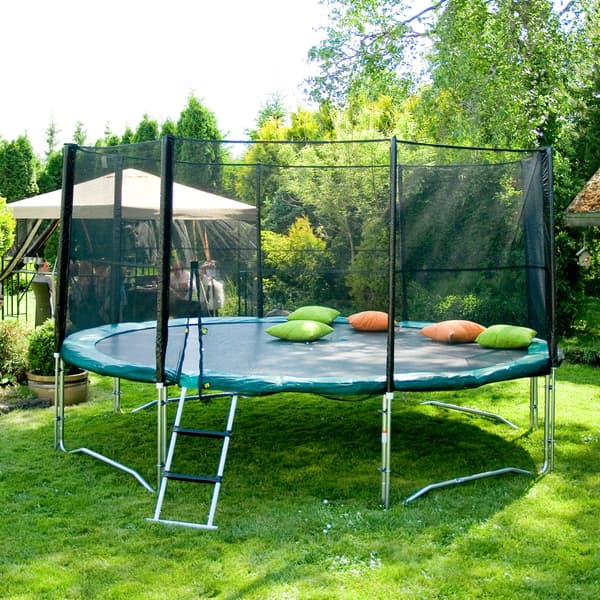 Trampolinsäkerhetsnät 426 cm Svart Polyester