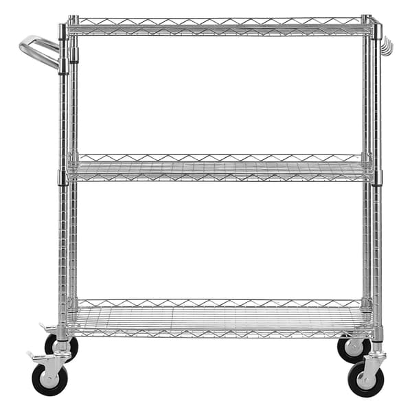 Utilityvagn 89x45x104 cm Silver Stål