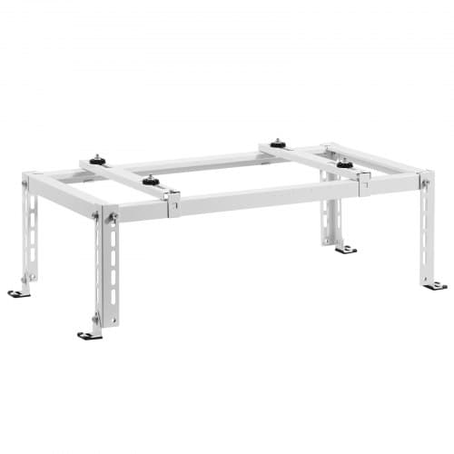 Mini Split Gulvstativ, 90x50x30 cm, Hvid, Justerbart Stål