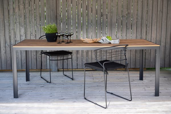 Ruokapöytä, Break, 90x205 cm, Musta