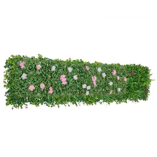 Blomstervæg Baggrund, 61x243,8 cm, Grøn, 3D Silke Blomsterpanel
