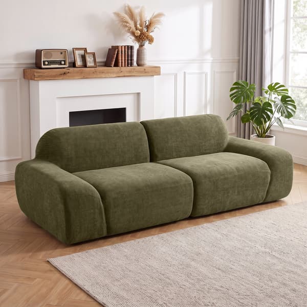 3-sits soffa 244x95x70 cm mörkgrön