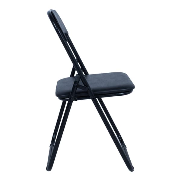Sammenklappelig stol 44x48x80 cm Sort PVC