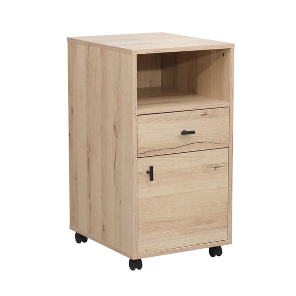 Sideboard Lester 40x48x76 cm ljust trä melamin