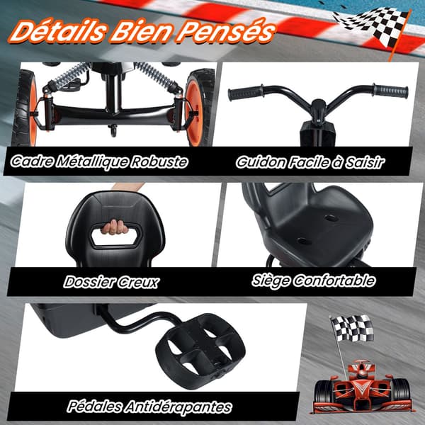 Lasten polkuauto 84x57x55 cm musta