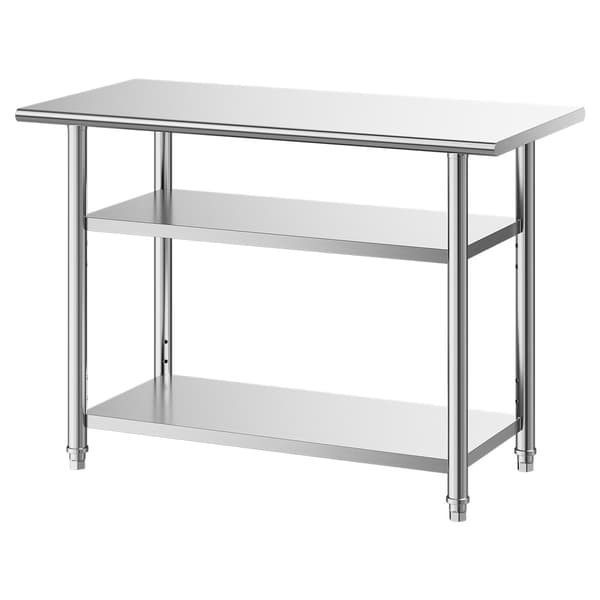 Arbejdsbord 61x122x86,4 cm Rustfrit Stål