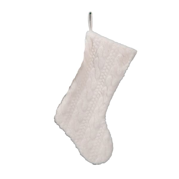 Julstrumpa 25,4x53,3 cm Vit