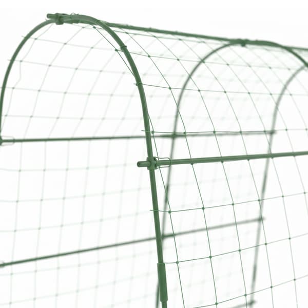 Trellis 182x183x43 cm grøn metal, Kodustaar