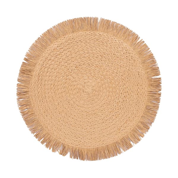 Bordskåner 38 cm beige jute