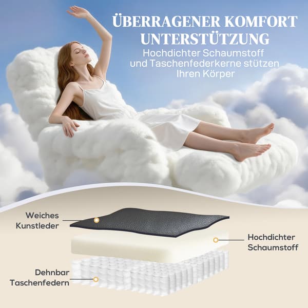 Lænestol 78x98x110 cm Mørkegrå Kunstlæder