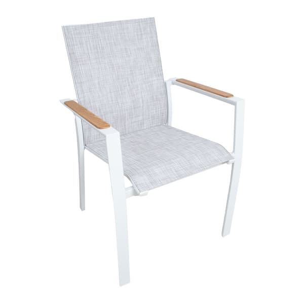 Stol SAVO 64x56x87 cm vit aluminium