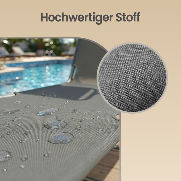 Solstol 189x53x28,5 cm Grå