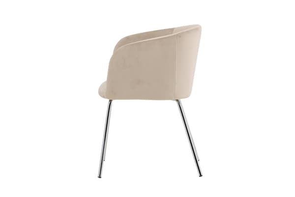 Spisebordsstol Berit Beige Fløjl