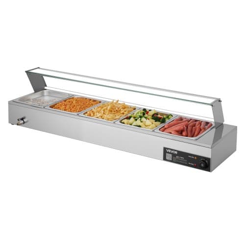 Madvarmer, 145x36.5x33.5 cm, Rustfrit stål, Buffet